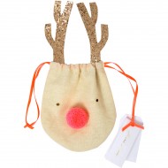 Petit Sac Cadeau Renne (12 cm)