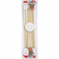 12 Longs Pics P�re No�l et Renne (25 cm)