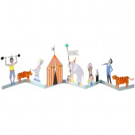 Carte d�pliable Cirque (85 cm)