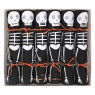 6 Petits Crackers Squelettes (17 cm)