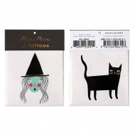 2 Tatouages Sorci�re et Chat