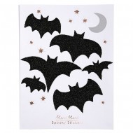 18 Stickers Chauve-souris Glitter