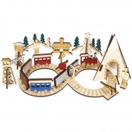 Calendrier de l'Avent Chemin de Fer - Bois