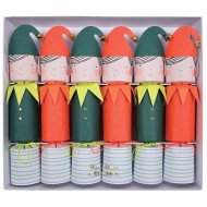 6 Crackers Lutins de No�l (23 cm)