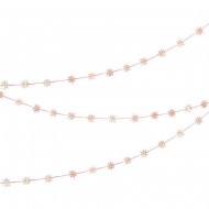 Bobine Guirlande Mini Etoiles Rose Iridescent (4,5 cm)