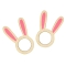 8 Ronds de Serviettes Lapin - Bois images:#0