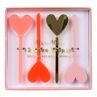 12 Pics Love Coeur - Plastique