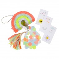 3 Mini Pinata D�co/Cadeau Magic Rainbow (10 cm)