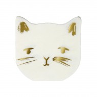 16 Petites Serviettes Chat
