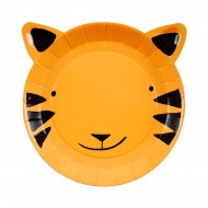 12 Petites Assiettes Tigre Jungle