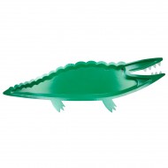 4 Maxi Assiettes Crocodile Jungle (53 cm)