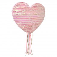 Pull Pinata Coeur Rose Iris� (46 cm) - A d�plier