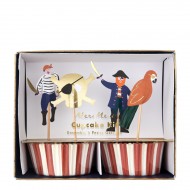 Kit 24 Caissettes et D�co Golden Pirate