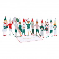 Carte de V�ux D�pliable - Lutins