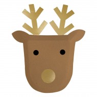 8 Assiettes Renne Joli No�l