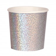 8 Gobelets - Argent Holographique