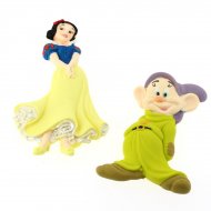 Figurines D�co Blanche-Neige + 1 nain