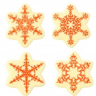 4 Etoiles Flocons Chocolat Blanc (4 cm)