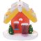 Maisonnette No�l en sucre g�lifi� (6 cm) images:#4