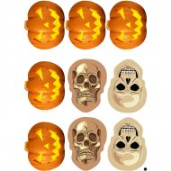 9 Stickers � Biscuits Halloween Terreur - Sucre