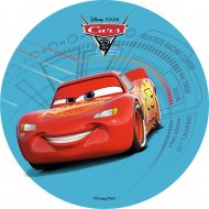 1 Disque Cars Flash Bleu  (21 cm) - Azyme