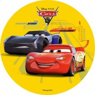 1 Disque Cars Jaune  (21 cm) - Azyme