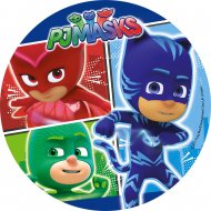 1 Disque Pyjamasques 3 cases  (21 cm) - Azyme