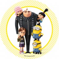 1 Disque Les Minions Little Family (21 cm) - Sucre