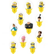 12 Pastilles en azyme Les Minions (5 cm)