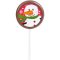 1 Sucette Bonhomme de neige (5 cm - 20 g) - Chocolat au Lait images:#0