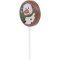 1 Sucette Bonhomme de neige (5 cm - 20 g) - Chocolat au Lait images:#1