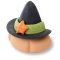 3 Citrouilles Chapeaux 2D (3,5 cm) - Sucre images:#1