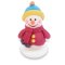 4 Bonhommes de Neige 4 Couleurs (6 cm) - Sucre images:#3