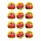 12 Stickers � Biscuits Cars (5,5 cm) - Sucre images:#0