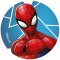 12 Stickers � Biscuits Spiderman (5,5 cm) - Sucre images:#1