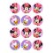 12 Stickers � Biscuits Minnie et Daisy (5,5 cm) - Sucre images:#0