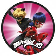 Petit Disque Miraculous Rose (14,5 cm) - Azyme