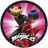 Disque Miraculous Rose Action  (21 cm) - Sucre