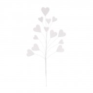 1 Bouquet de Coeurs en Sucre - Blanc