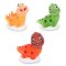3 Figurines Happy Dino 3D - Sucre g�lifi� images:#0