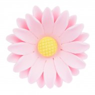 1 Grande Fleur Marguerite Rose 3D (5 cm) - Sucre