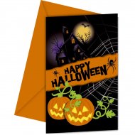 6 Invitations New Halloween