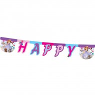 Guirlande lettres Happy Birthday Princesse Sofia