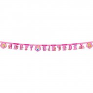 Guirlande lettres Happy Birthday Princesses & Cie