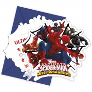 6 Invitations Spider-Man Web-Warriors