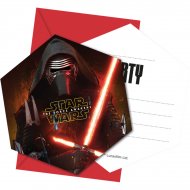 6 Invitations Star Wars - Le R�veil de la Force
