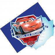 6 Invitations Cars Ice