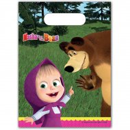 6 Pochettes Cadeaux Masha et Michka