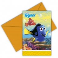 6 Invitations Le monde de Dory