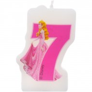 Bougie chiffre 7 Princesses Disney